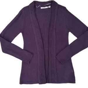 Jason Maxwell Purple Small Long Sleeve Cardigan Sweater NWOT